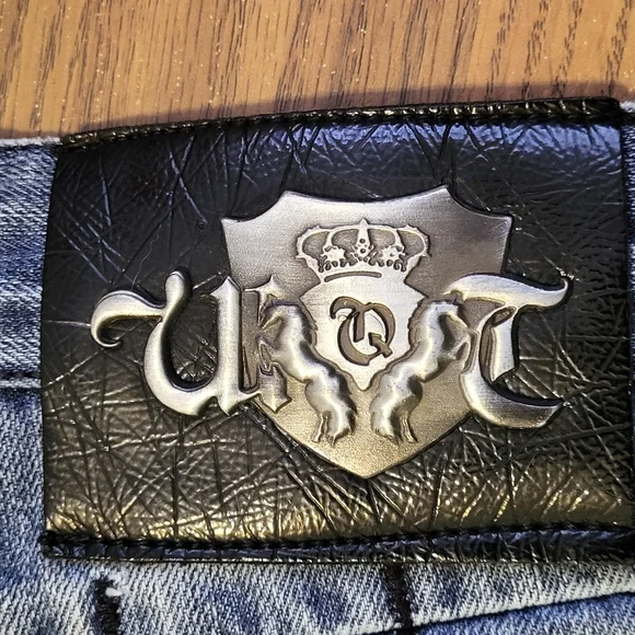 Wooquat 36x32 Men’s Distressed Western Jeans Studded Embroidered Cowboy Bootcut - Picture 16 of 16